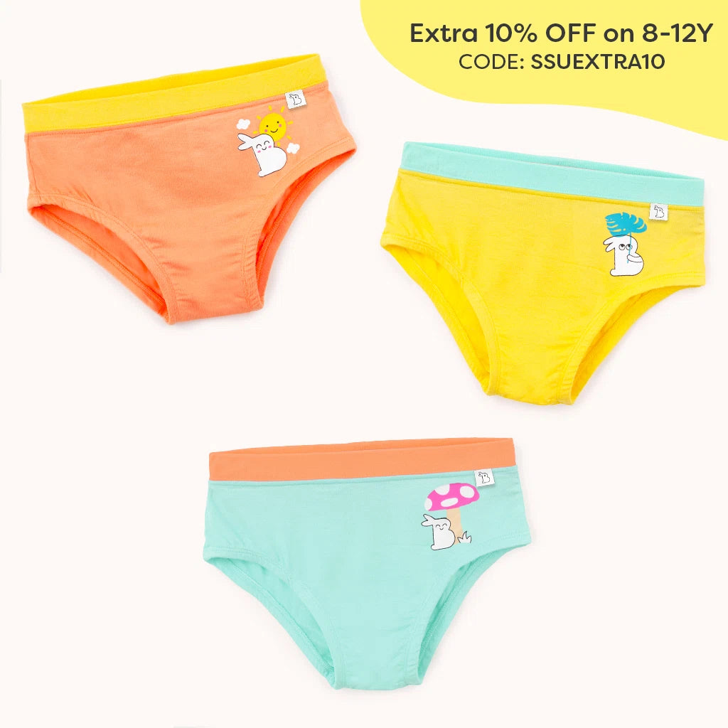 Girl Briefs-Eco Wonders 3 Pack