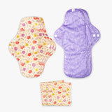 Pack of 8 (6 Regular + 2 Overnight) (Print/Colour may vary) + 2 Free Wet Pouch