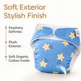 UNO Luxe Cloth Diaper & Soaker Set (Dry Feel Pad + Booster) - Twinkle Tumble