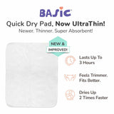 Peach Geometric - BASIC Cloth Diaper, New & Improved with EasySnap & Quick Dry UltraThin Pad