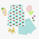 Top & Shorts Set - Whaler Melon - 1-2 years