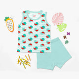 Top & Shorts Set - Whaler Melon - 1-2 years