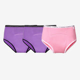 Period Underwear Pack of 3 (2 Lilac, 1 Pink)