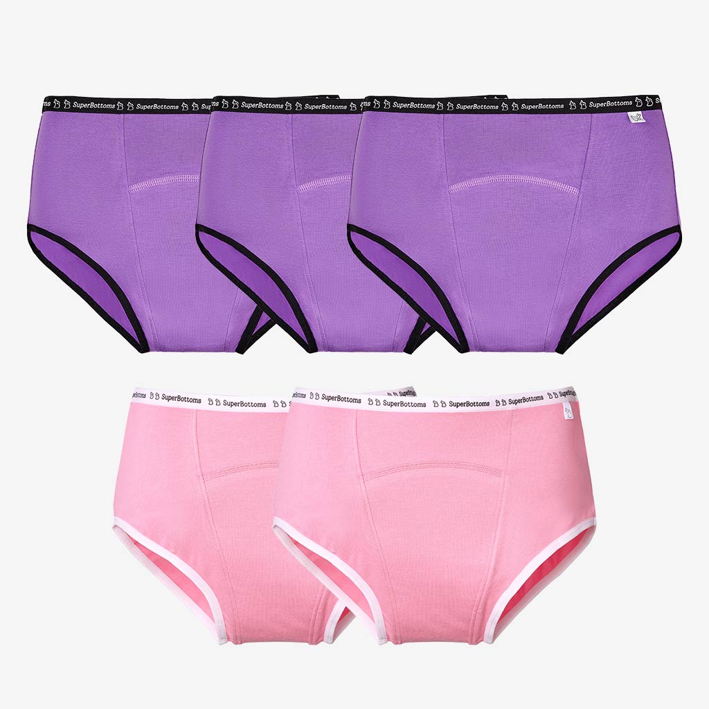 MaxAbsorb™ Period Underwear Pack of 5 (Assorted)