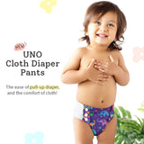 UNO Cloth Diaper Pants-Purple Love