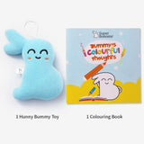 Bumazing Treasures - Pack of 2 (1 Colouring Book + 1 Bummy Toy)