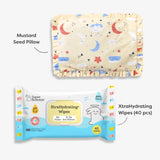 Mustard seed pillow (Sweet Dreams) and XtraHydrating® Wipes - 40 pack