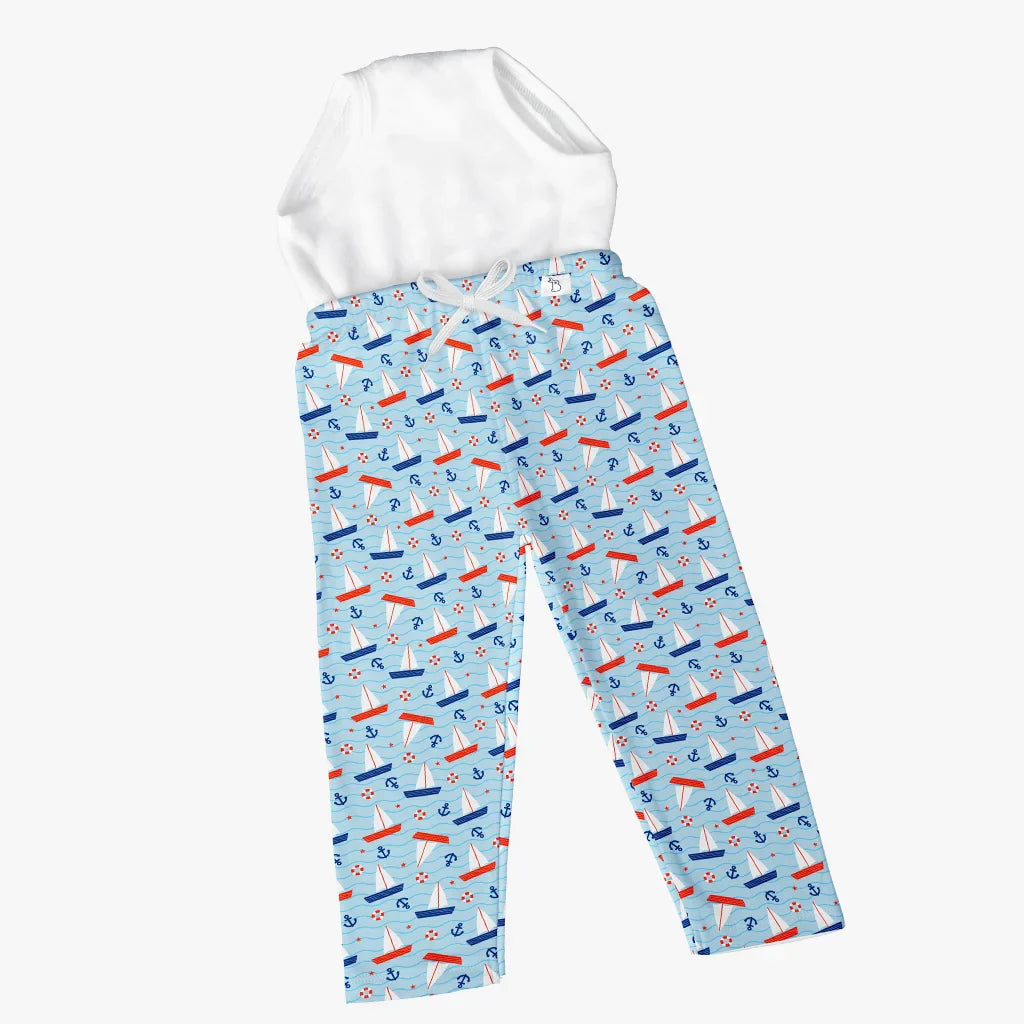 Diaper Pajamas with drawstring - Panda