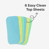 6 Easy Clean Top Sheets + 40pcs Wipes