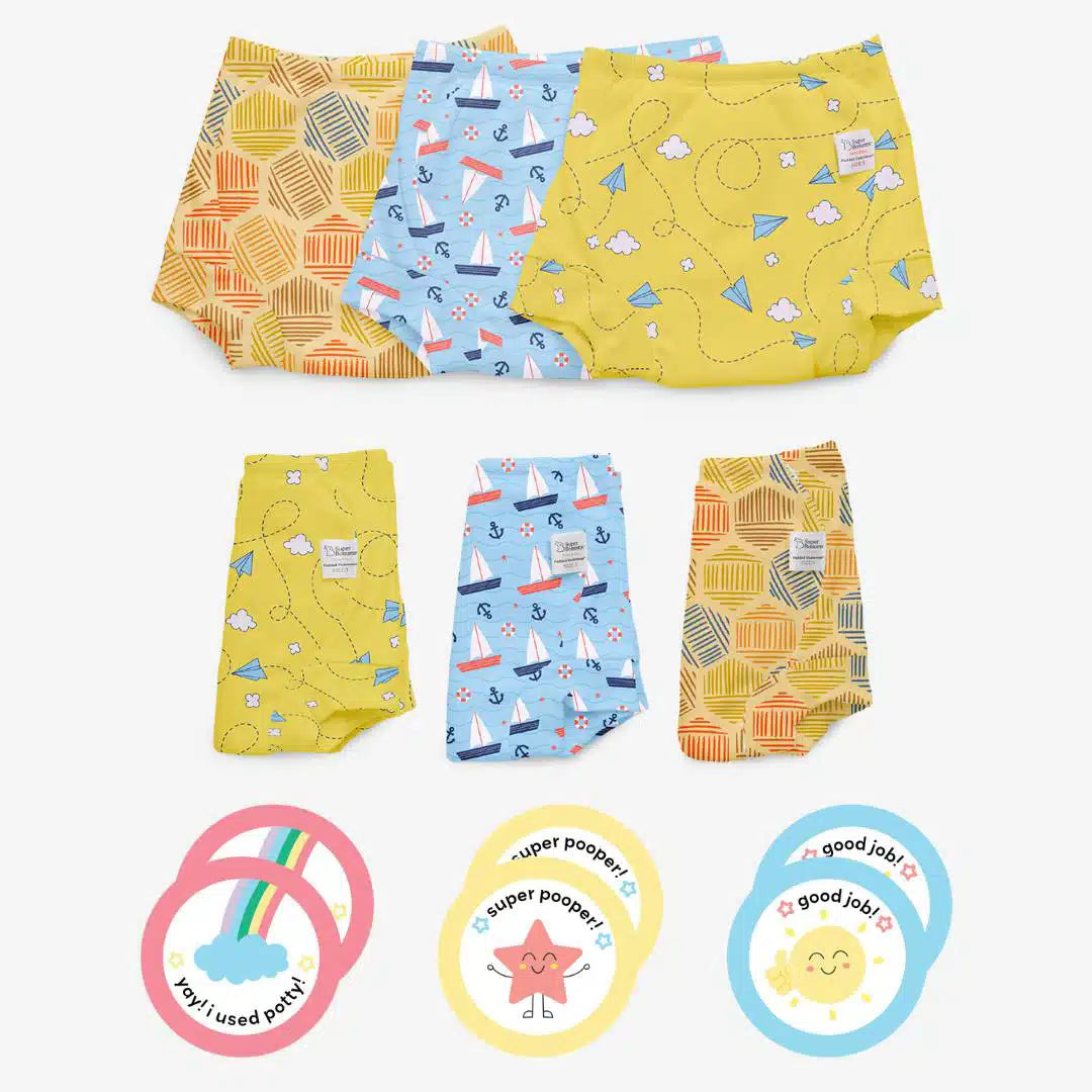 superbottoms Padded Underwear | Waterproof Pull up Underwear | Potty  Training Pants for Babies | Pull up Unisex Trainers| Padded Underwear for  Toddler
