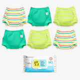 6 Pack Padded Underwear + XtraHydrating Wipes - 40 Pack
