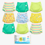 9 Pack Padded Underwear + FREE Wipes - 40 Pack