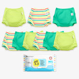 9 Pack Padded Underwear + FREE Wipes - 40 Pack