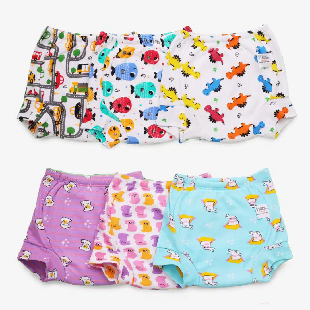 4 Pack Baby Toddler Reusable Toilet Pee Potty Training Pants Cloth Diapers  Underwear