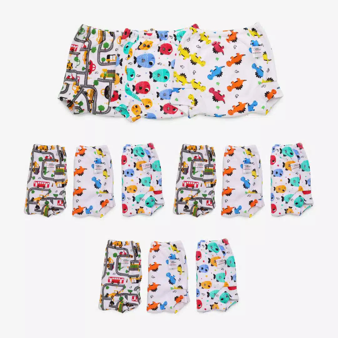 Baby Cotton Training Pants 4 Pack Padded Toddler Potty Training