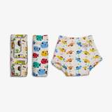 Padded Underwear Pack of 3 (Size 2) - Striking Whites