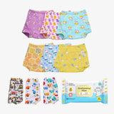 9 Pack Padded Underwear + FREE Wipes - 40 Pack
