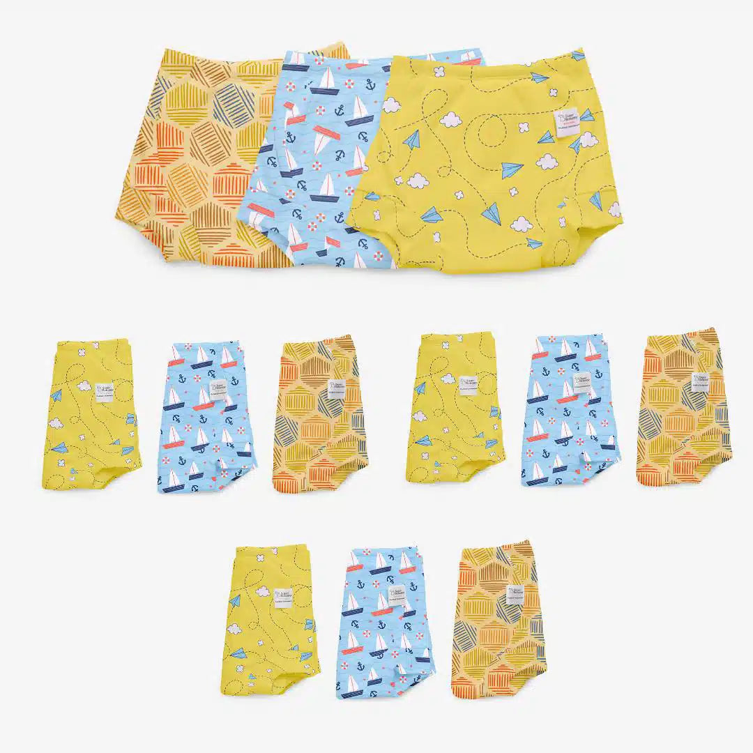 Buy SuperBottoms Padded Underwear - Potty Training Pants For Babies/  Toddlers/ Kids, 100% Cotton, Semi Waterproof, Pull Up Trainers For Girls  and Boys, Size 1 Explorer Online at Best Price of Rs 749 - bigbasket