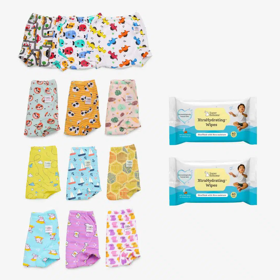 Potty Training Pants for Boys Girls, Learning Designs Training Underwear  Pants，for 6-12 months Boys Girls,E