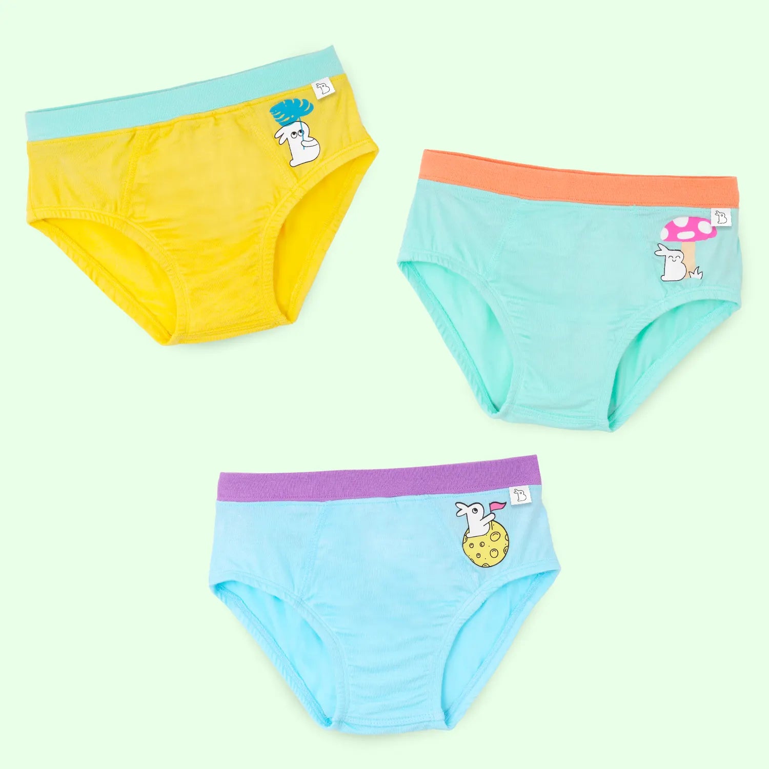Pack of 3 Boy Briefs (Autumn Charm, Mushroom Magic & Twinkle Tushies)