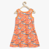 A-line Dress - Sand & Sea - 1-2 years