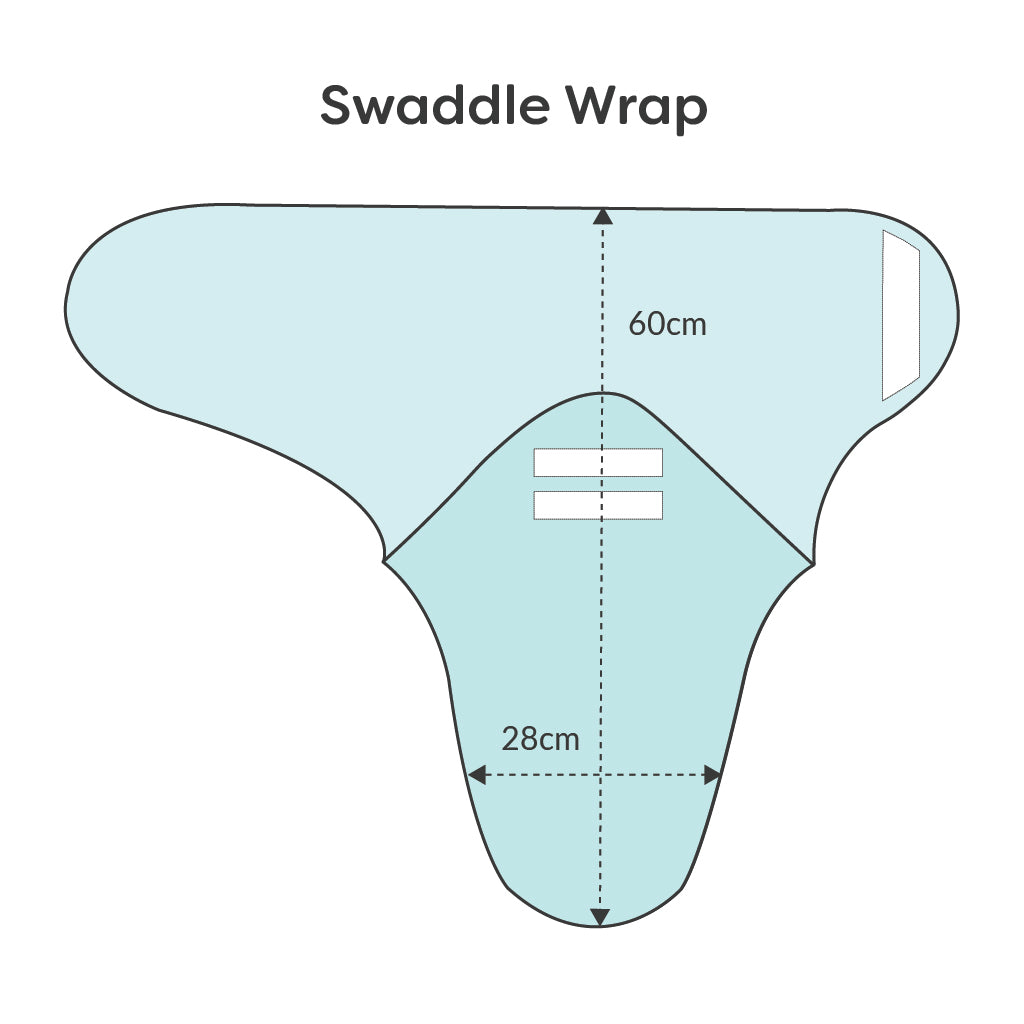 Dry Feel Swaddle Wrap Starry Skies SuperBottoms
