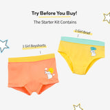 Girl Brief and Boyshort Starter Kit (8-12 Years) - Sunkissed & Autumn Charm