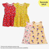Pack of 2 A-line Dress & Pack of 2 Short Sleeve Dress (with Dirt Marks/Stitch Defects) - No Print Choice