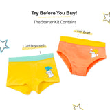 Girl Brief and Boyshort Trial Kit (8-12 Years) - Sunkissed & Autumn Charm