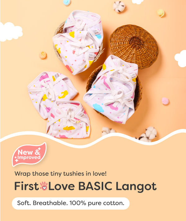 BASIC Cotton Nappy (Langot) for Newborn Baby by SuperBottoms