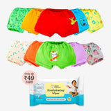 Bloomers Pack of 10 with Wipes 40s Pack