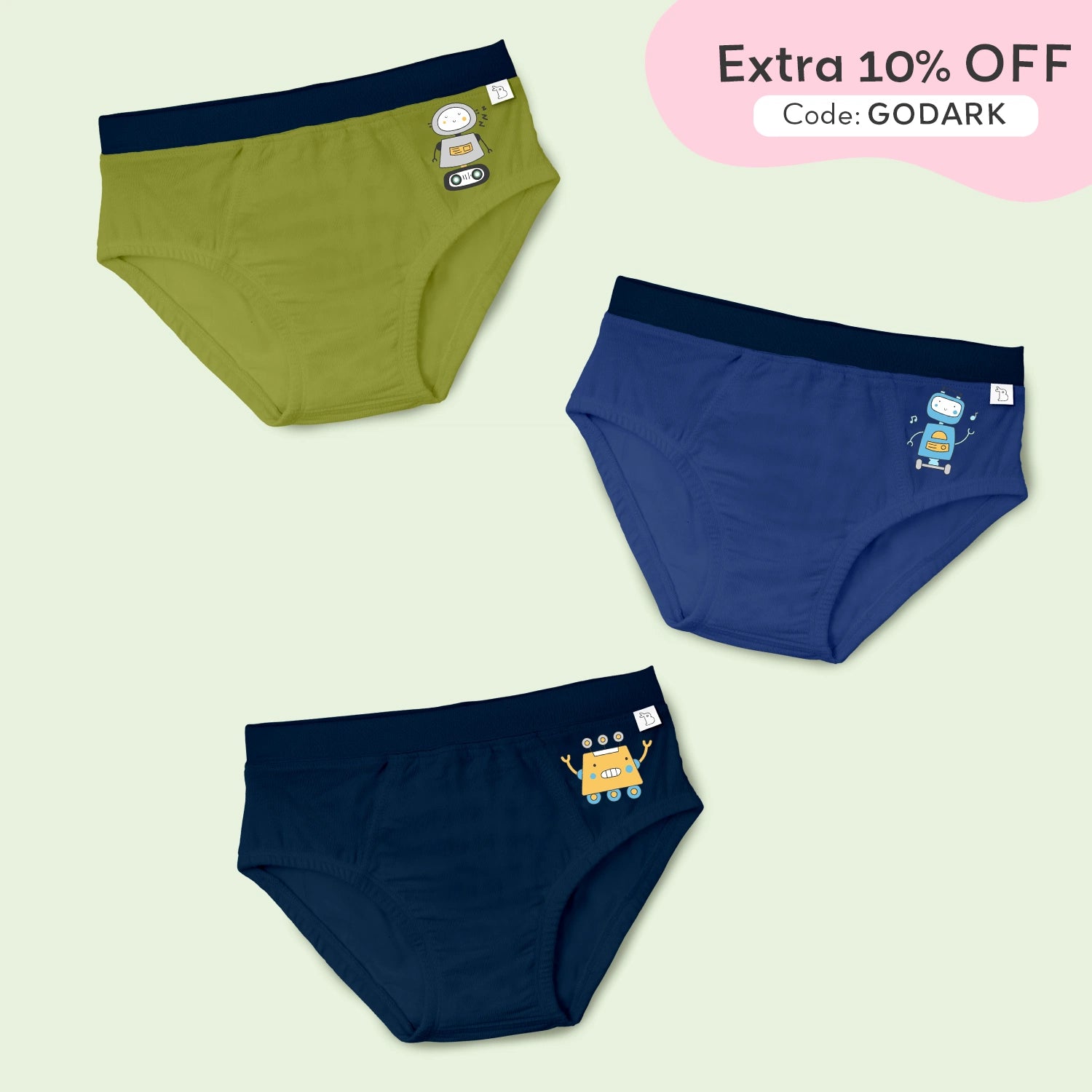 Boy Brief – Robo World Collection – Pack of 3