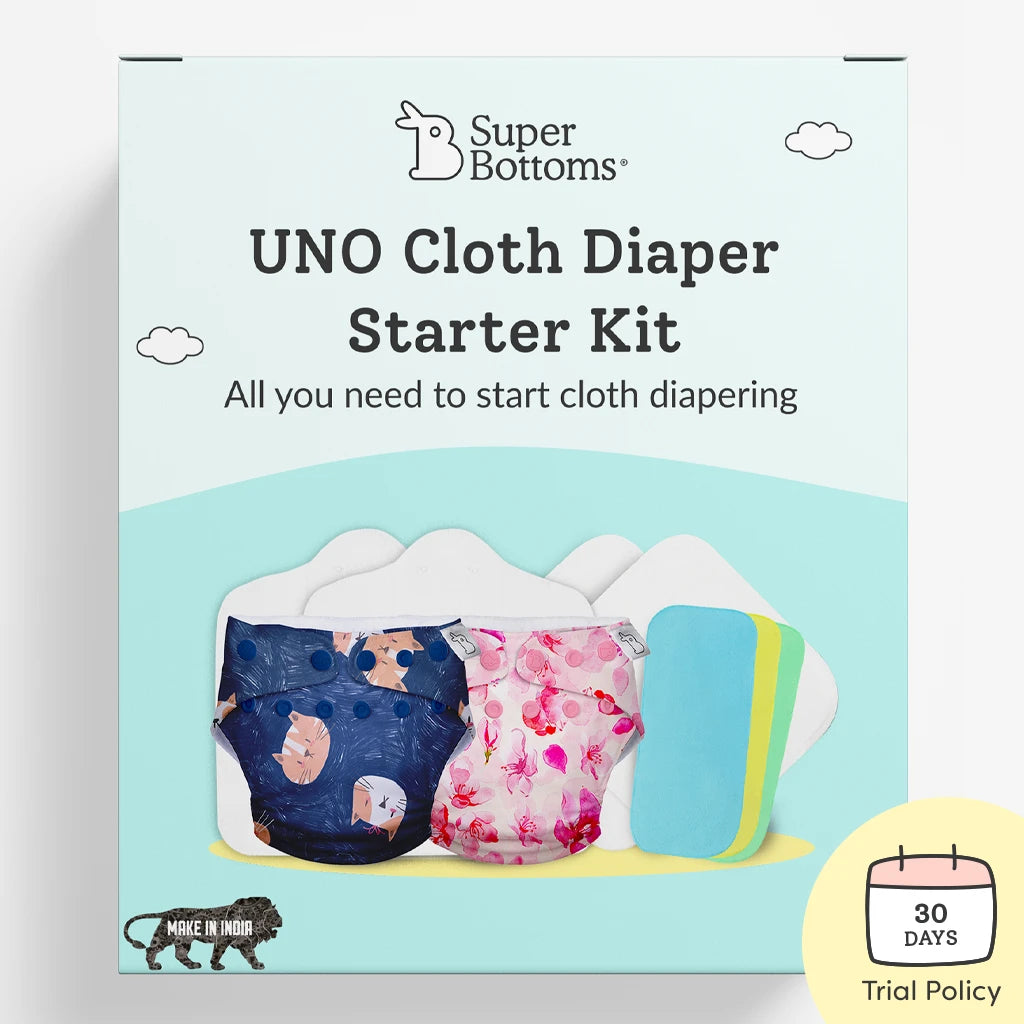 Buy Freesize UNO Cloth Diaper Starter Kit for Babies
