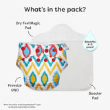 Ikat Chevron Freesize UNO Cloth Diaper