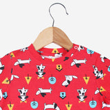 Short Sleeve Tee - Furry Love - 6 - 12 months