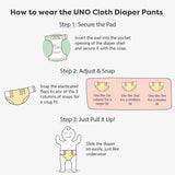 UNO Cloth Diaper Pants-Purple Love