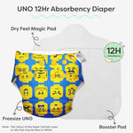 Freesize UNO Cloth Diaper (12Hrs Absorbancy)