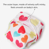 Newborn UNO Cloth Diaper with Soft Minky Outer