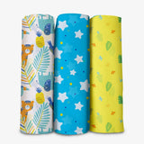 Mulmul Swaddle Assorted-3 Pack- No Print Choice