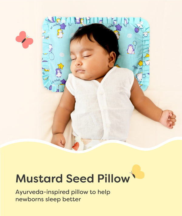 Mustard Seed Pillow for Newborn Baby by SuperBottoms