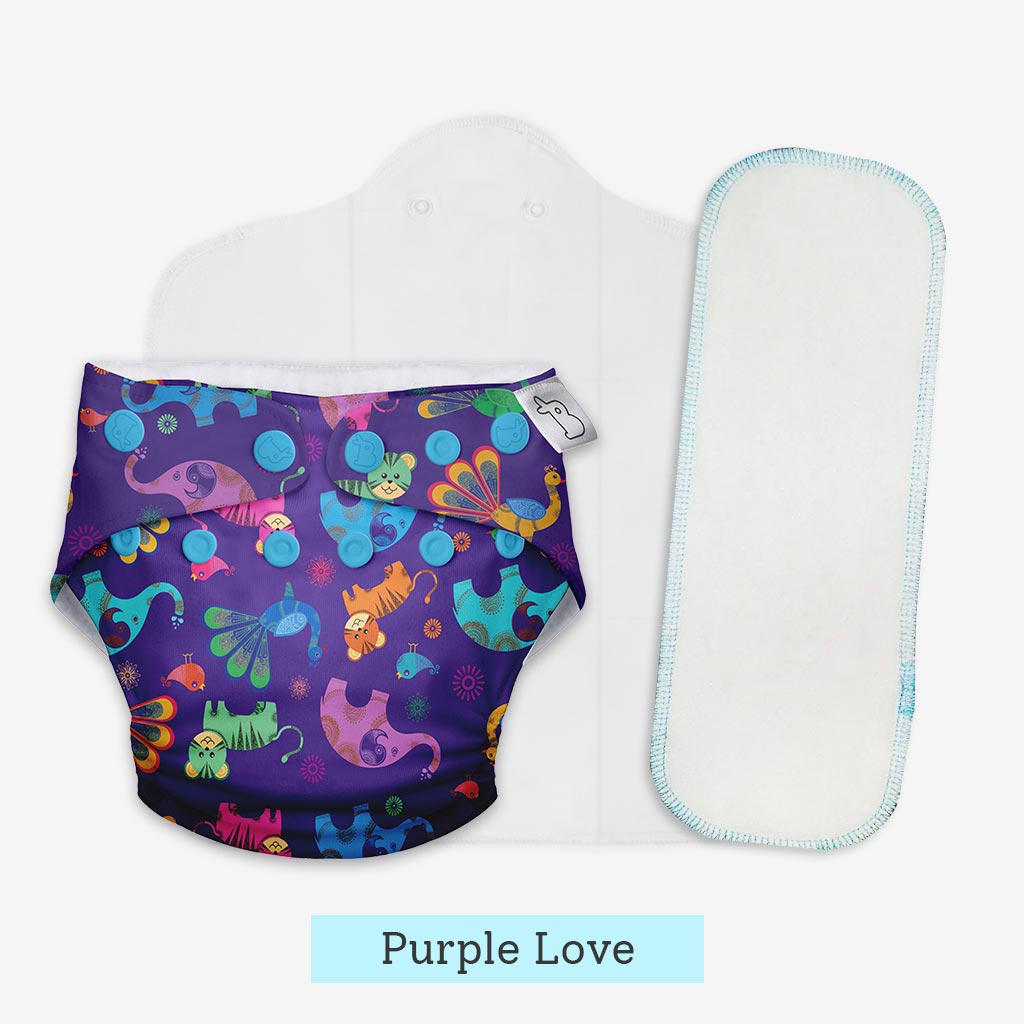 Heavy Wetter Combo (UNO Cloth Diaper + Magic Pad + Very Heavy Wetter Booster Pad)