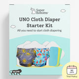 UNO Cloth Diaper Starter Kit with 2 Freesize UNO