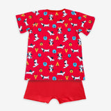 Short Sleeve Top & Shorts Set - Furry Love - 1-2 years