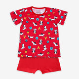 Short Sleeve Top & Shorts Set - Furry Love - 1-2 years