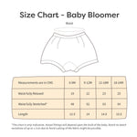 Baby Bloomer Size Chart