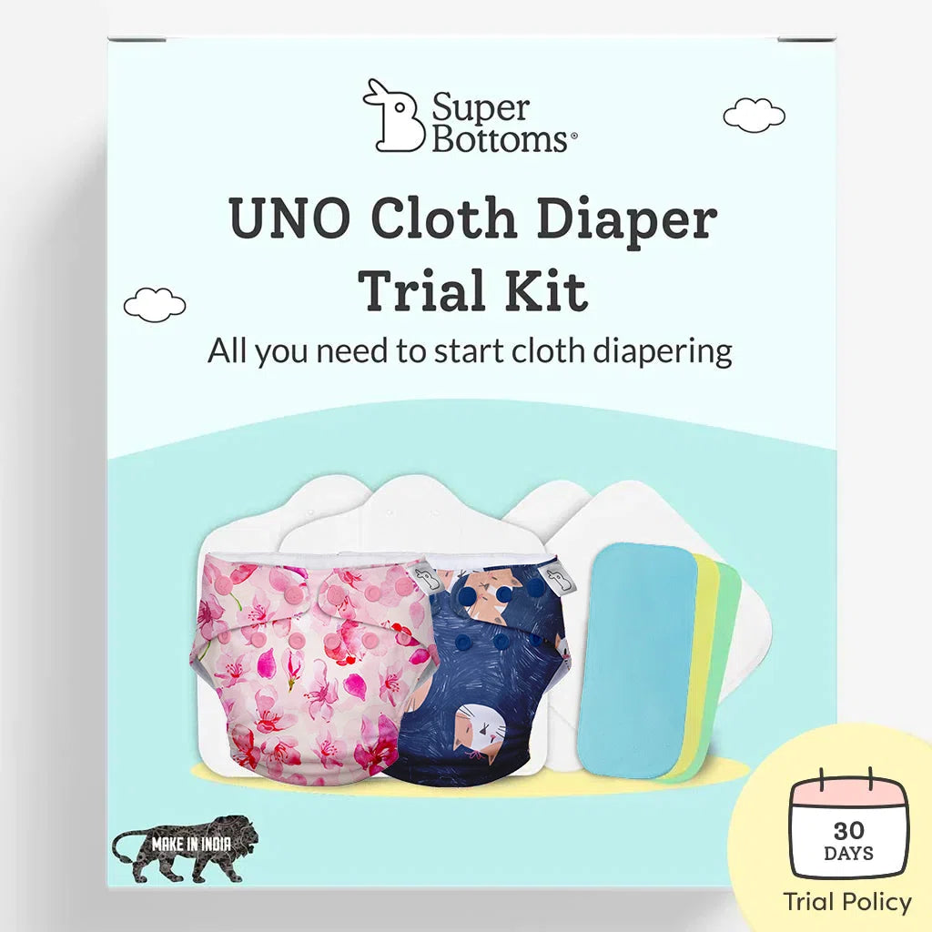Chinmay Kids Cotton Free Size Baby Printed Cloth Diaper Set, Age Group:  3-12 Months, Packaging Size: 2 Pieces at Rs 70/piece in New Delhi