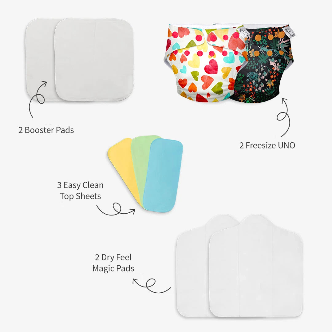 Need UNO Diaper Trial Kit for your Baby by SuperBottoms SuperBottoms