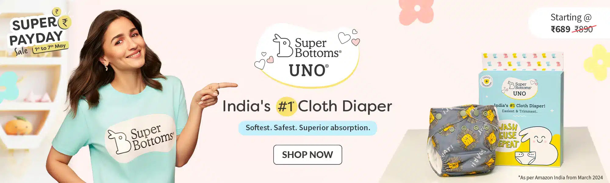  Newborn Cloth Diaper 