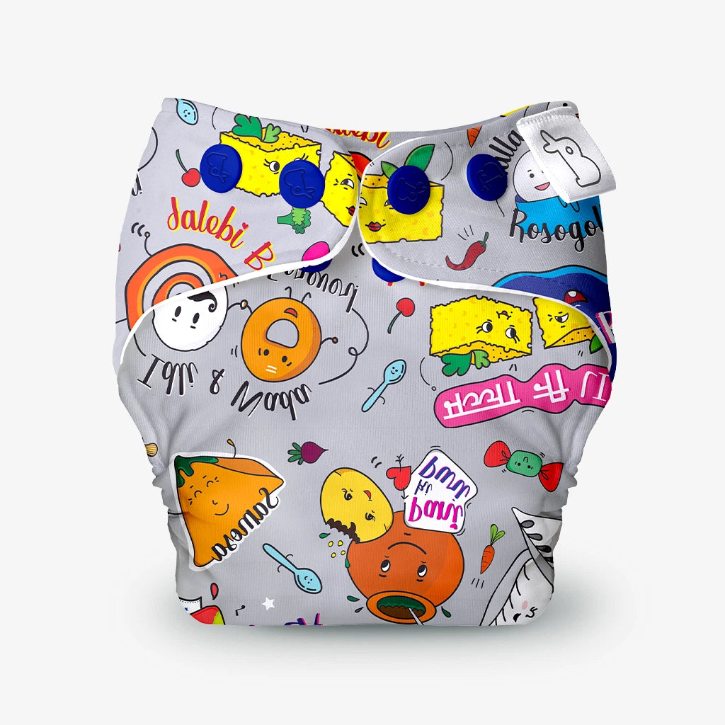 Swim Ready Diaper - Wandering Foodie (Outer Shell Only)