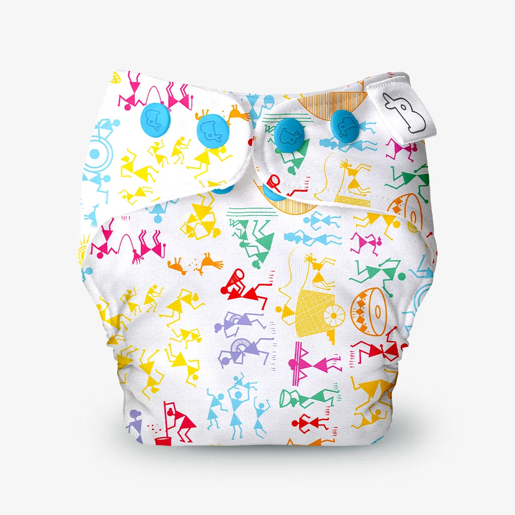 Swim Ready Diaper - White Warli (Outer Shell Only)